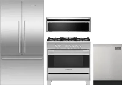 4 Piece Package Includes Refrigerator, Range, Hood And Dishwasher